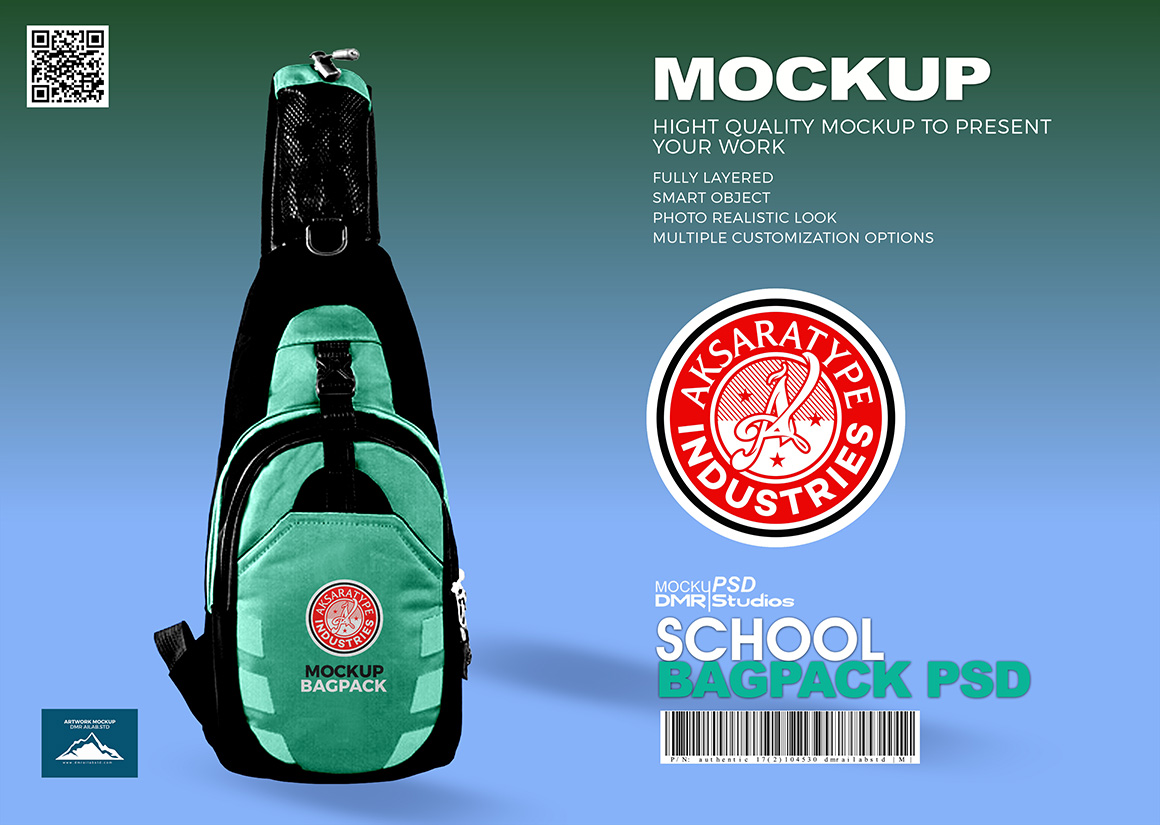 Download MOCKUP TAS SEKOLAH (SCHOOL BAG PACKAGES) | Aksaratype Industries