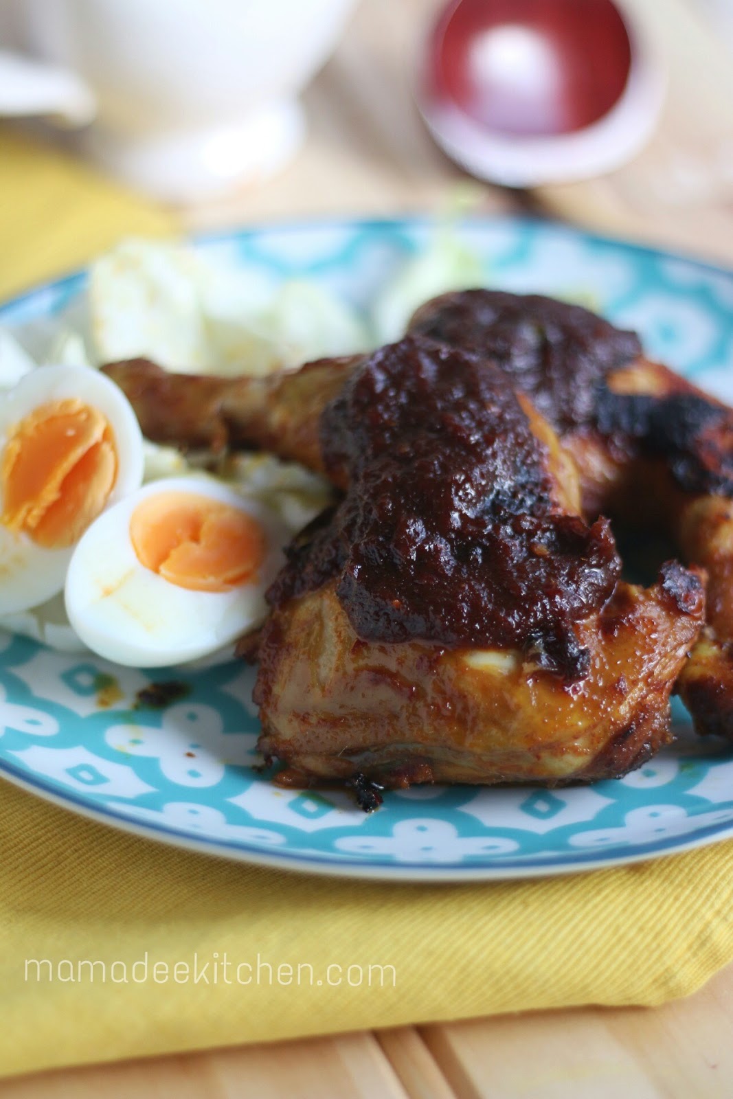 Mamadee's kitchen: Ayam bakar bumbu rojak masakan indonesia