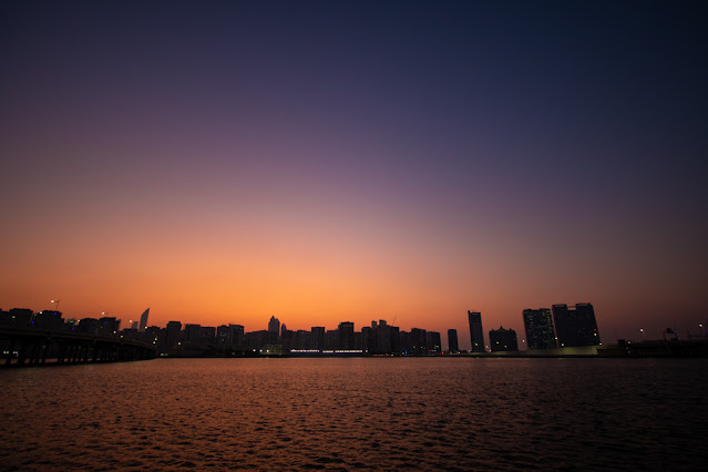 Tramonto dal Mall La galleria Abu Dhabi