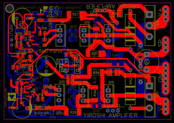  Yiroshi  Power  Amplifier  SMD Electronic Circuit 