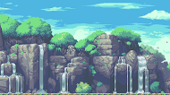 pixelart scenery wallpaper