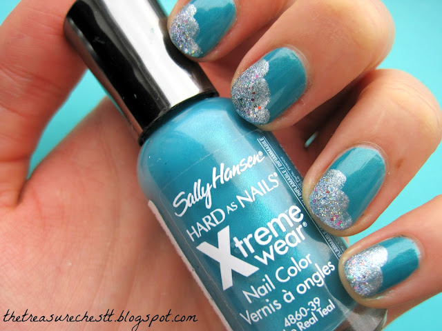 the real teal sally hansen w7 blue mirror china glaze liquid crystal cloud spring sky manicure swatch nails 