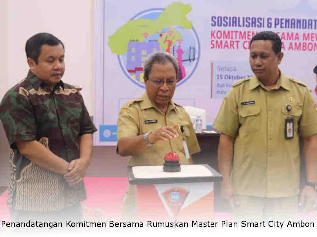 Penandatangan Komitmen Bersama Rumuskan Master Plan Smart City Ambon