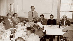 Comida homenaje a los jugadores del Torneo de Ajedrez de La Pobla de Lillet 1957