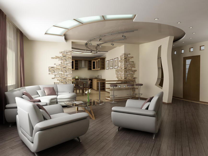 Modern Living Room Ceiling Design