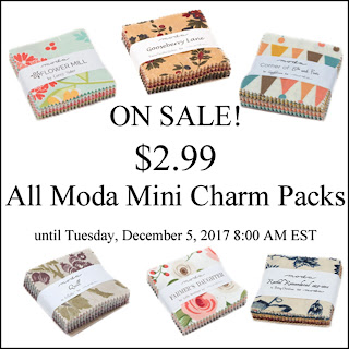 $2.99 Mini Charm Pack Sale - Crazy Quilt Girl Fabric Shop