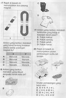 DUNIA SAINS DAN TEKNOLOGI: SOALAN OBJEKTIF