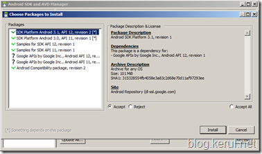 Android IDE: Install Android SDK- Download Manager