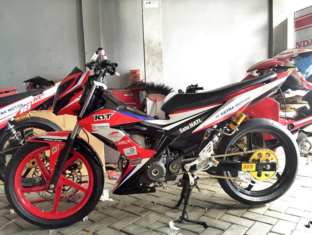 Modifikasi Motor Honda Sonic Terupdate Kurawa Modifikasi