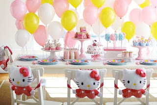 Dekorasi Ulang Tahun Anak Perempuan Tema Hello Kitty 10