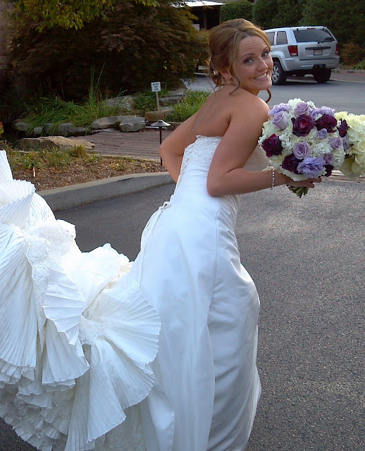 red and purple dolphin wedding decoration