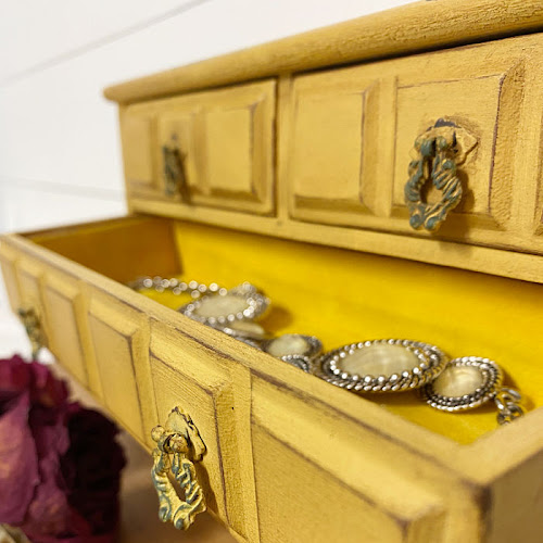 Upcycled Vintage Jewelry Chest Of Drawers 