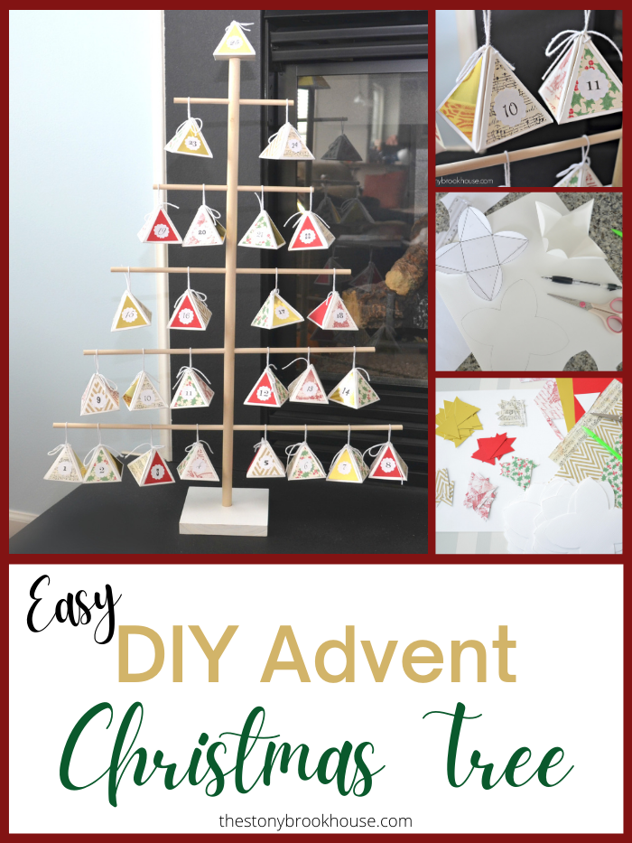 Easy DIY Advent Christmas Tree