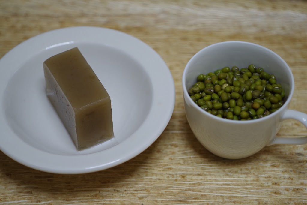 緑豆で作った水ようかん