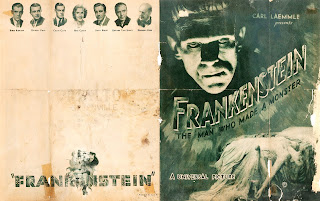 FRANKENSTEIN THE MAN WHO MADE A MONSTER. Estados Unidos. Programa abierto: 50 x 42 cms. EL DOCTOR FRANKENSTEIN. Frankenstein. 1931. Estados Unidos. Dirección: James Whale. Reparto: Boris Karloff, Colin Clive, Mae Clarke, John Boles, Edward van Sloan, Dwight Frye, Frederick Kerr, Lionel Belmore, Marilyn Harris.