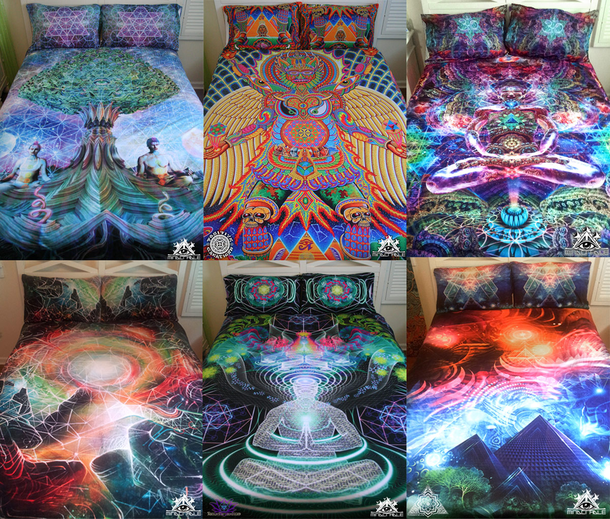 Freelance Lady Visionary Art Psychedelic Bedding Sets  