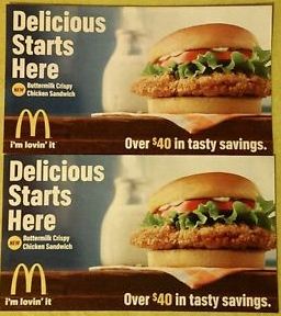 mcdonalds coupons