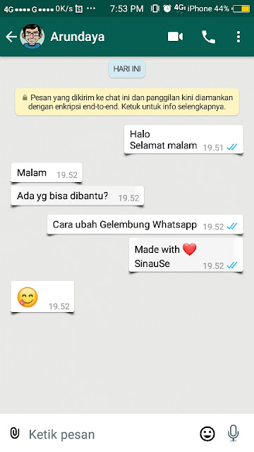 Cara Mengubah Gelembung Whatsapp - 11