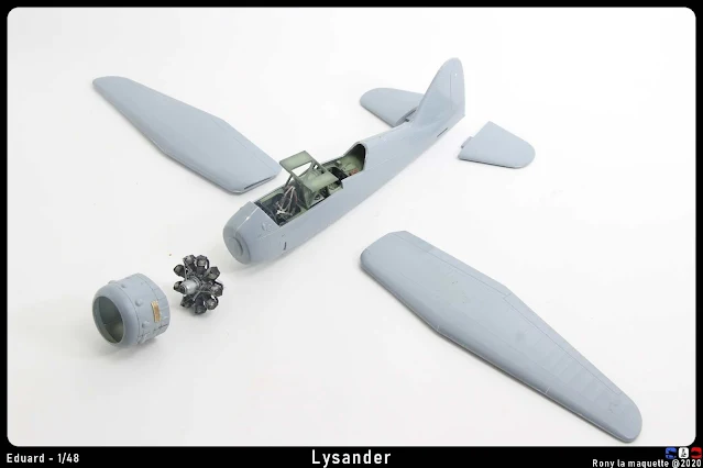 La maquette du Lysander d'Eduard au 1/48.