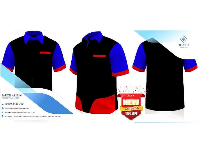 F1 ShirtBaju Korporat Pelbagai Pilihan Design Dan Warna. Sesuai Dipakai Untuk Lelaki, Perempuan Dan Wanita Muslimah. Anda Boleh Lihat Contoh Design Terkini Di Sini. Hubungi kami untuk mendapatkan portfolio lengkap atau anda juga boleh membuat perubahan de