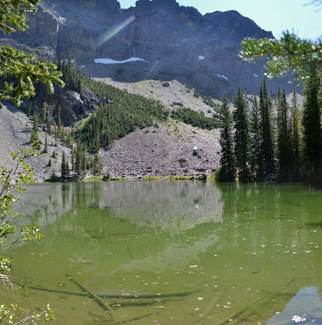 vertical panorama of the lake area
