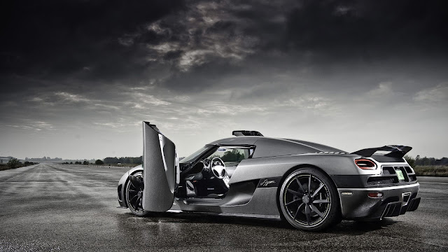 Carro de luxo Koenigsegg super carro cinza Papel de Parede HD