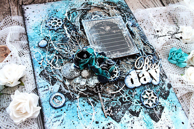 @marinasyskova #scrapbooking #canvas #mixedmedia #mixedmediascrapbooking #scrap