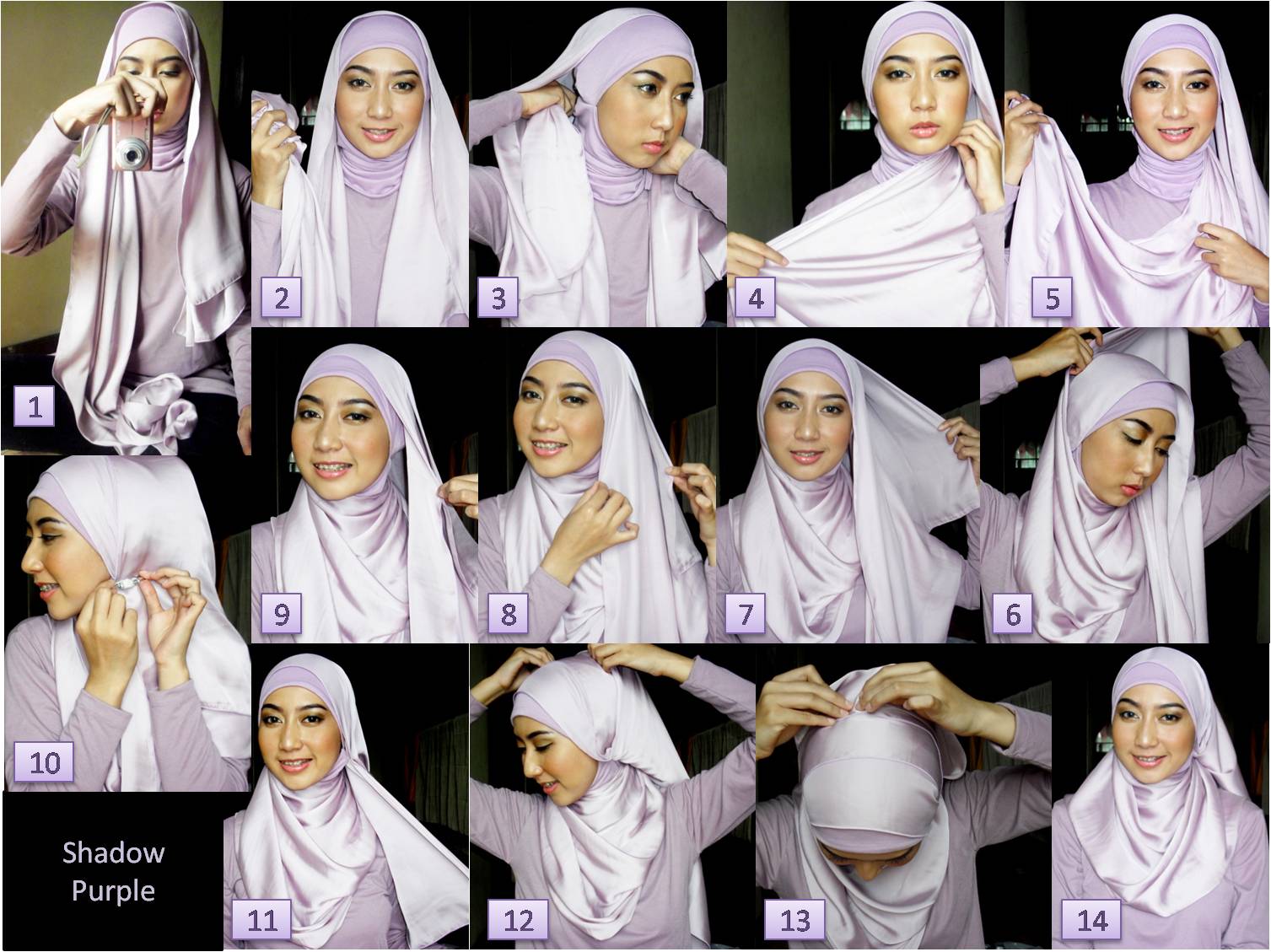 29 Gambar Menarik Tutorial Hijab Pesta Pipi Tembem Terlengkap