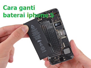 Cara ganti baterai iphone 5, begini cara singkatnya