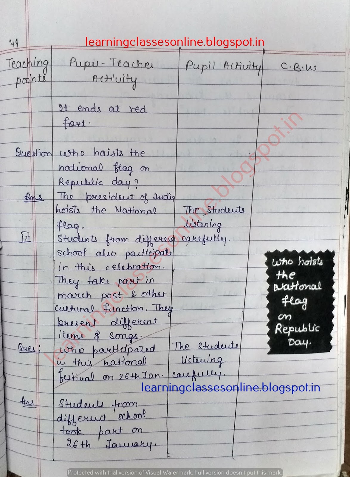 detailed lesson plan in english grade 3,