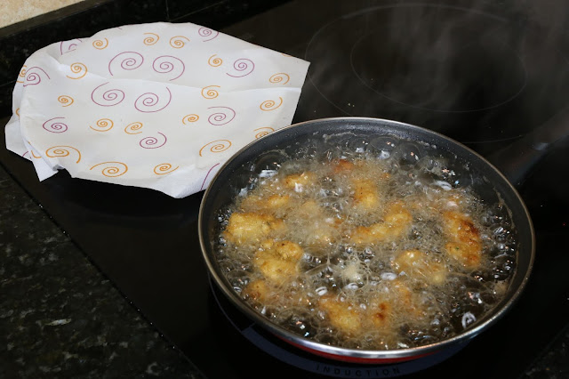 Preparación de lagrimitas de pollo