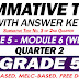GRADE 5 SUMMATIVE TEST with Answer Key (Modules 5-6) 2ND QUARTER