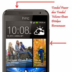 Cara Screen Shot Layar Android HTC