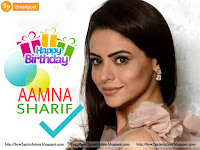 brunette television star aamna sharif best birthday wishes quote [hd image]