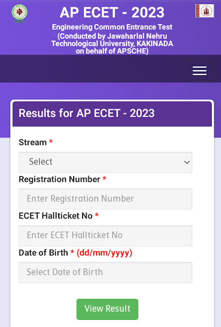 how to check ap ecet results 2023