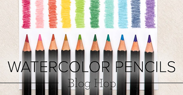 Watercolor Pencils Blog Hop Banner | Nature's INKspirations by Angie McKenzie