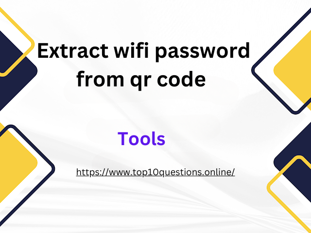 extract wifi password from qr code