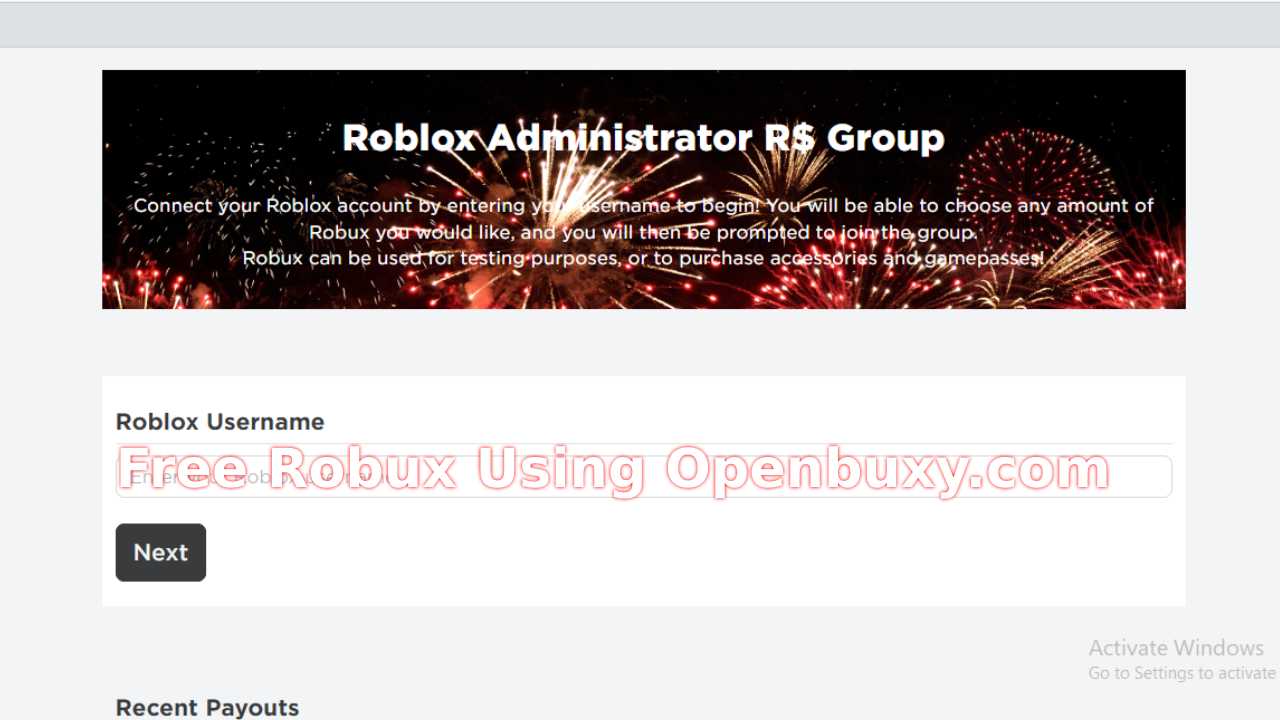 Openbuxy.com Review Website Generator for Roblox to Get Free Robux