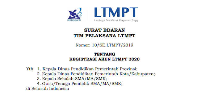 PERUBAHAN PROSEDUR SNMPTN 2019/2020