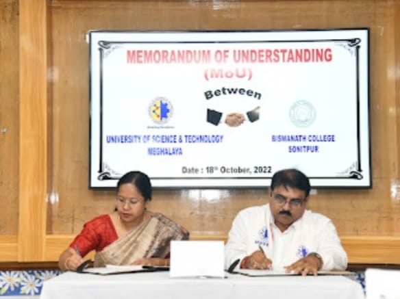 MoU signed between Biswanath College and USTM