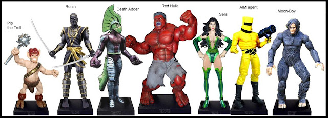 <b>Wave 38</b>: Pip the Troll, Ronin, Death Adder, Red Hulk, Sersi, AIM agent and Moon-Boy