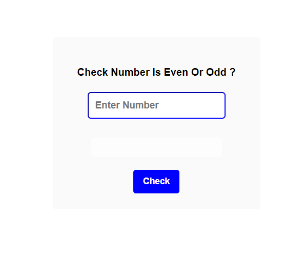 Write a program to find whether the number entered by user is odd or even.