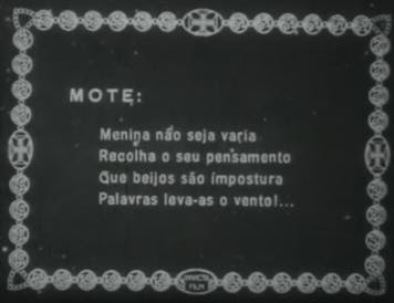 intertitle intertítulo beijos são impostura