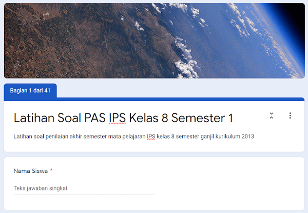 Latihan Soal PAS IPS SMP Kelas 8 Semester Ganjil Kurikulum 2013