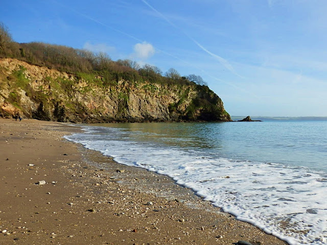 Porthpean Beach, Cornwall in January