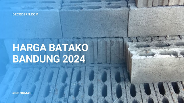 Harga Batako di Kota Bandung Terbaru 2024