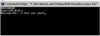 How to Chat using Command Prompt With Other Computer