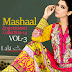 Mashaal Embroidered Collection 2014 Vol 3 by Lala | Mashaal Embroidered Dresses by Lala Textiles