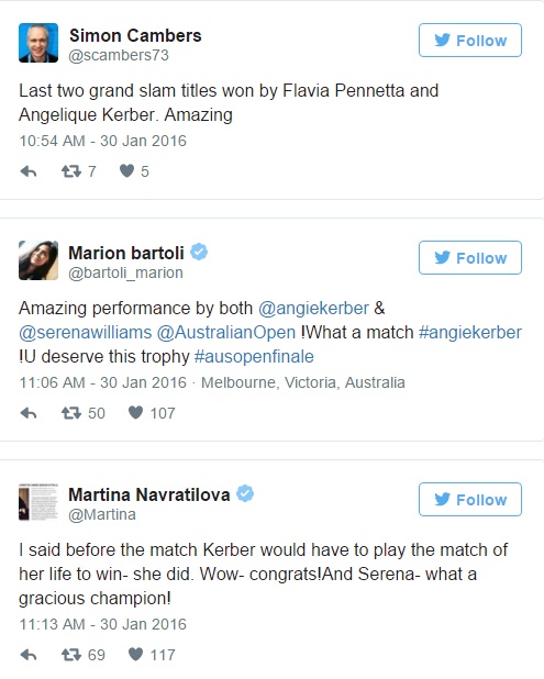 Australian Opens 2016 Angelique Kerber Defeats Serena Williams