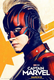 Wallpaper Vintage del busto de Captain Marvel